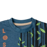 Boys Blue Tiger Print T-shirt