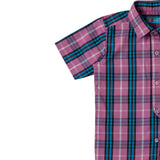 Boys Pink & Blue Check Shirt
