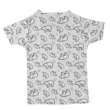 Boys White Polar Bear Print T-shirt