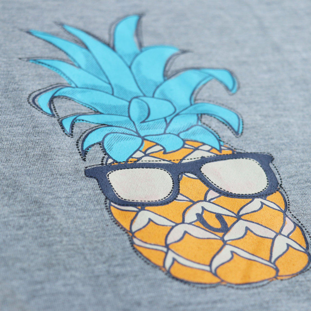Boys Grey Pineapple Print T-shirt