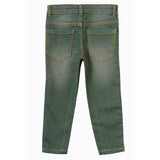 Boys Greenish Grey Slim Fit Jeans