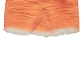 Girls Neon Orange Cotton Stretch Skirt