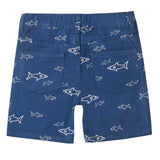 Boys Blue Fish Print Shorts