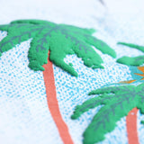 Boys White Palm Tree Print T-shirt