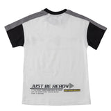 Boys White & Black Sports Graphic T-shirt