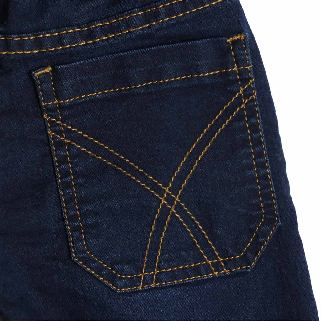Boys Navy Blue Pull On Jeans
