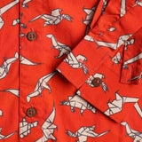 Boys Red Dino Print Shirt