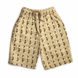 Boys Beige Printed Pull on Shorts