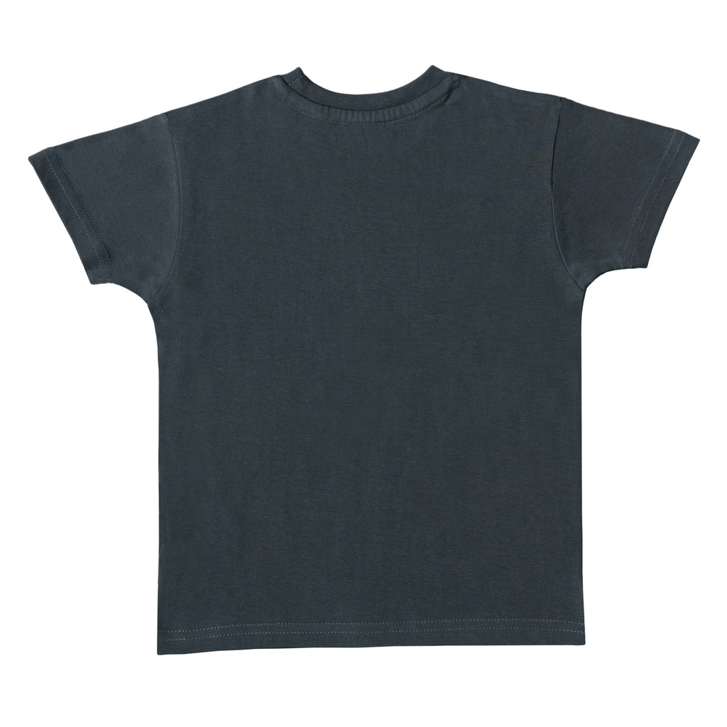 Boys Dark Grey Animal Print T-shirt