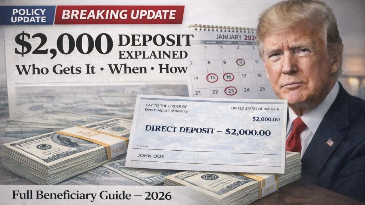 $2,000 Federal Checks in January 2026: Who Might Qualify If the Plan Gets Approved