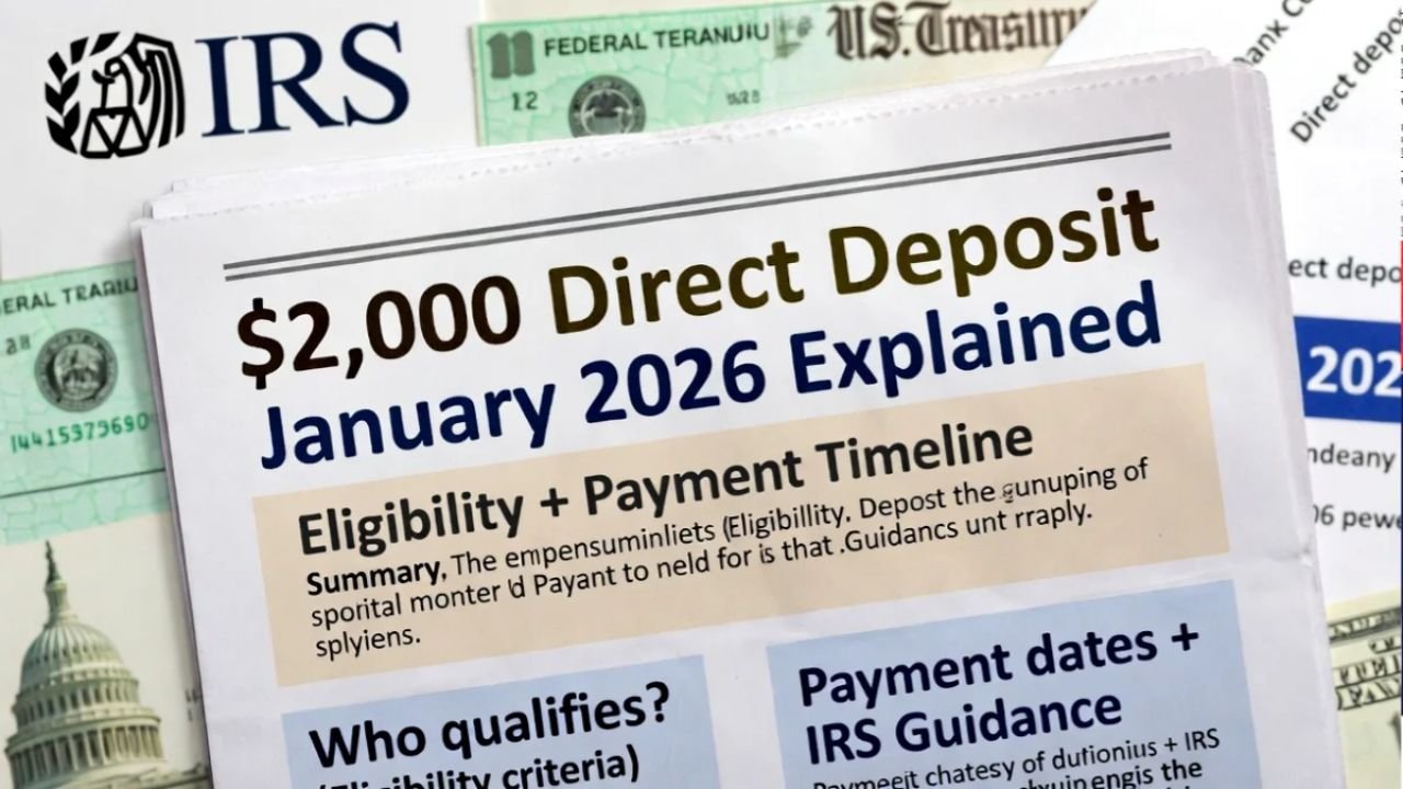 January 2026 $2,000 Direct Deposit Explained: Eligibility, Timeline, and IRS Guidance